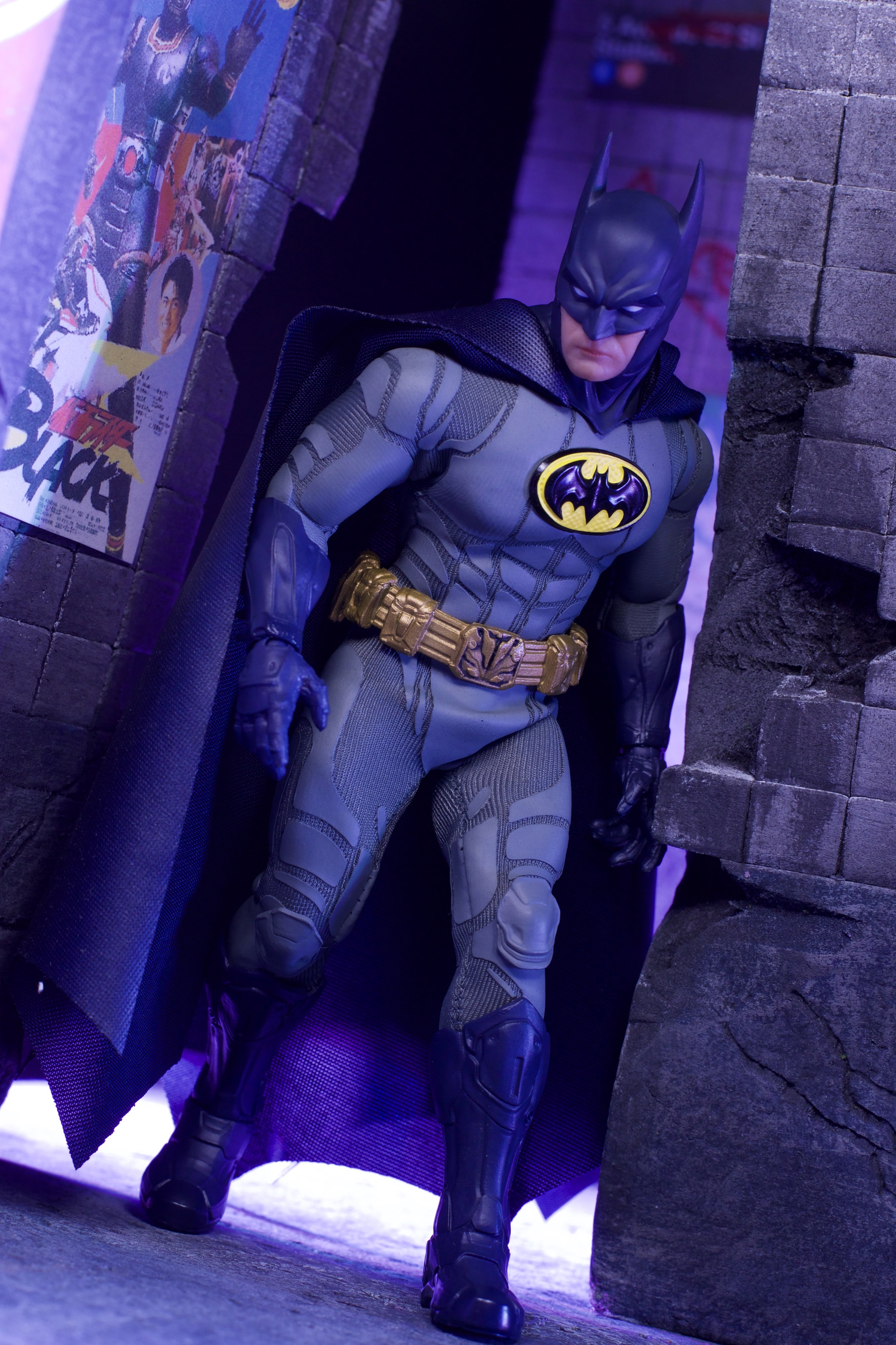 mezco batman sovereign knight blue