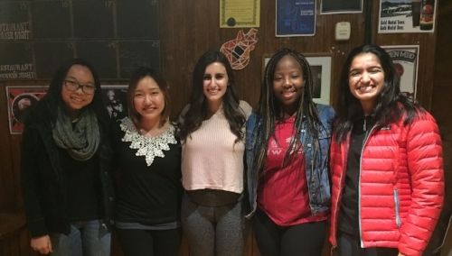  Five of our six members at New Women's Dinner