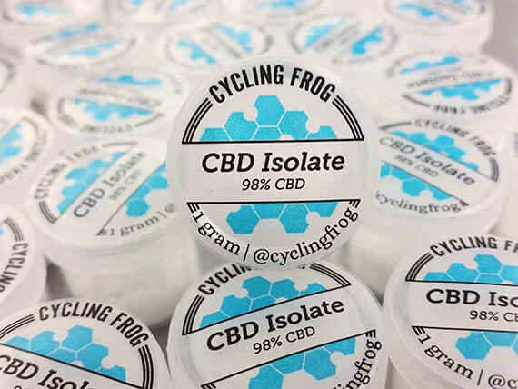 CBD Isolate CBD Isolate is an incredibly pure product which makes it a great choice for someone who wants flexibility in their consumption method. It's edible, dabbable, vapable, smokable, and can be infused into lotions. It's the most concentrated CBD products contain just purest CBD substance!