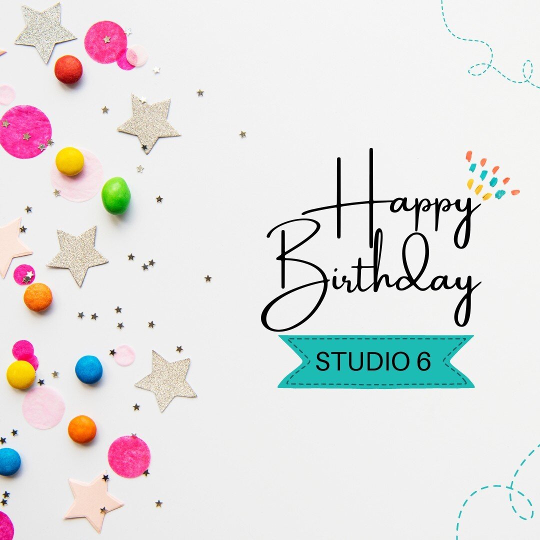 We are so thankful to celebrate 6 years at Studio 6. We are grateful for the wonderfully talented instructors that make up our team and for the supportive &amp; kind clients/friends that make up our community. We are excited to continue on this journ