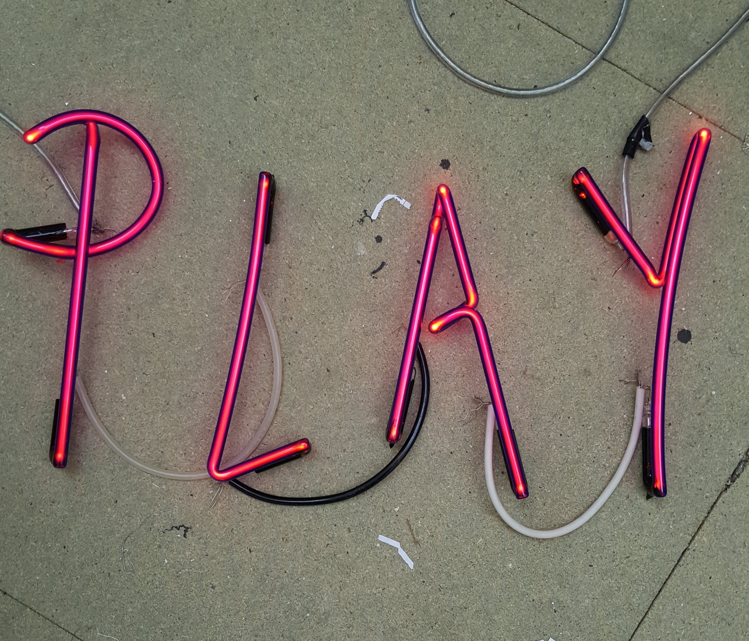 2016: UNFINISHED. Neon word "PLAY" released in 2016 but still pending a background. I will finish the background soon (ish).