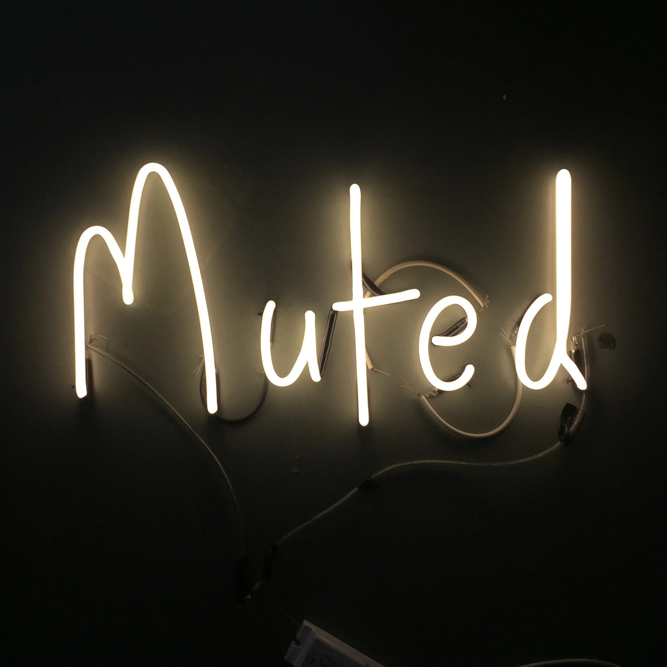 Work in progress - neon part to a piece...just writing the background