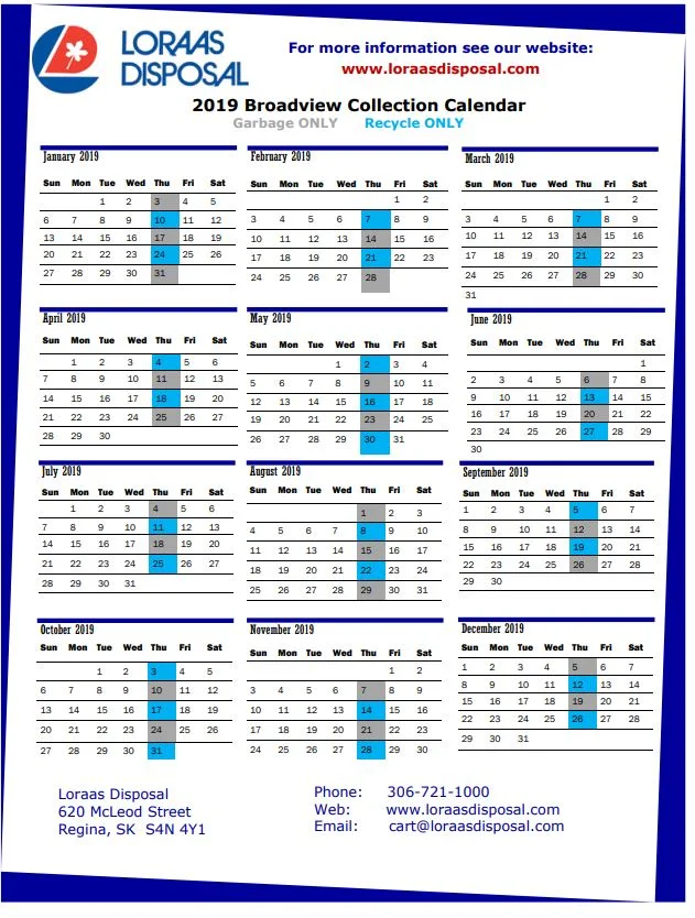 Garbage &amp; Recycling Schedule