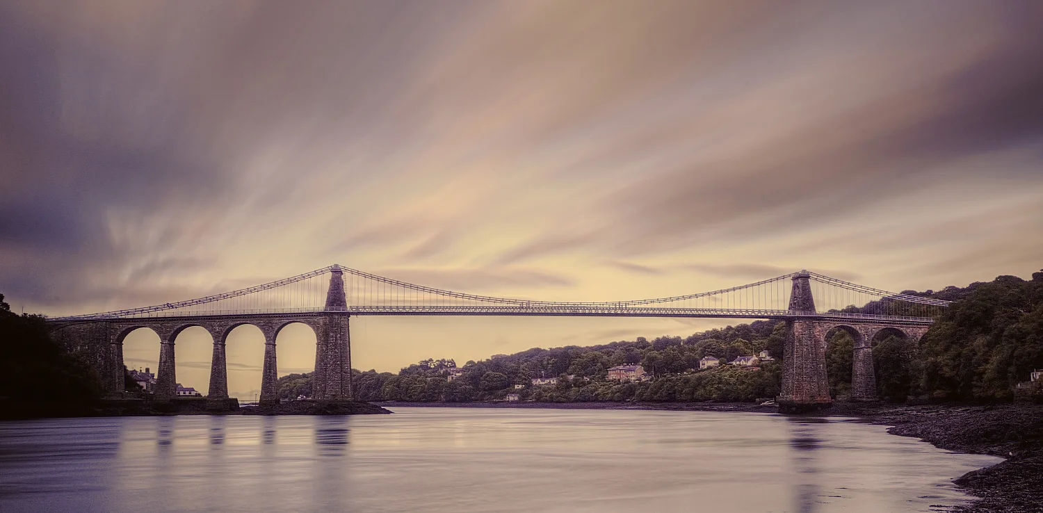 Pink skies at Menai