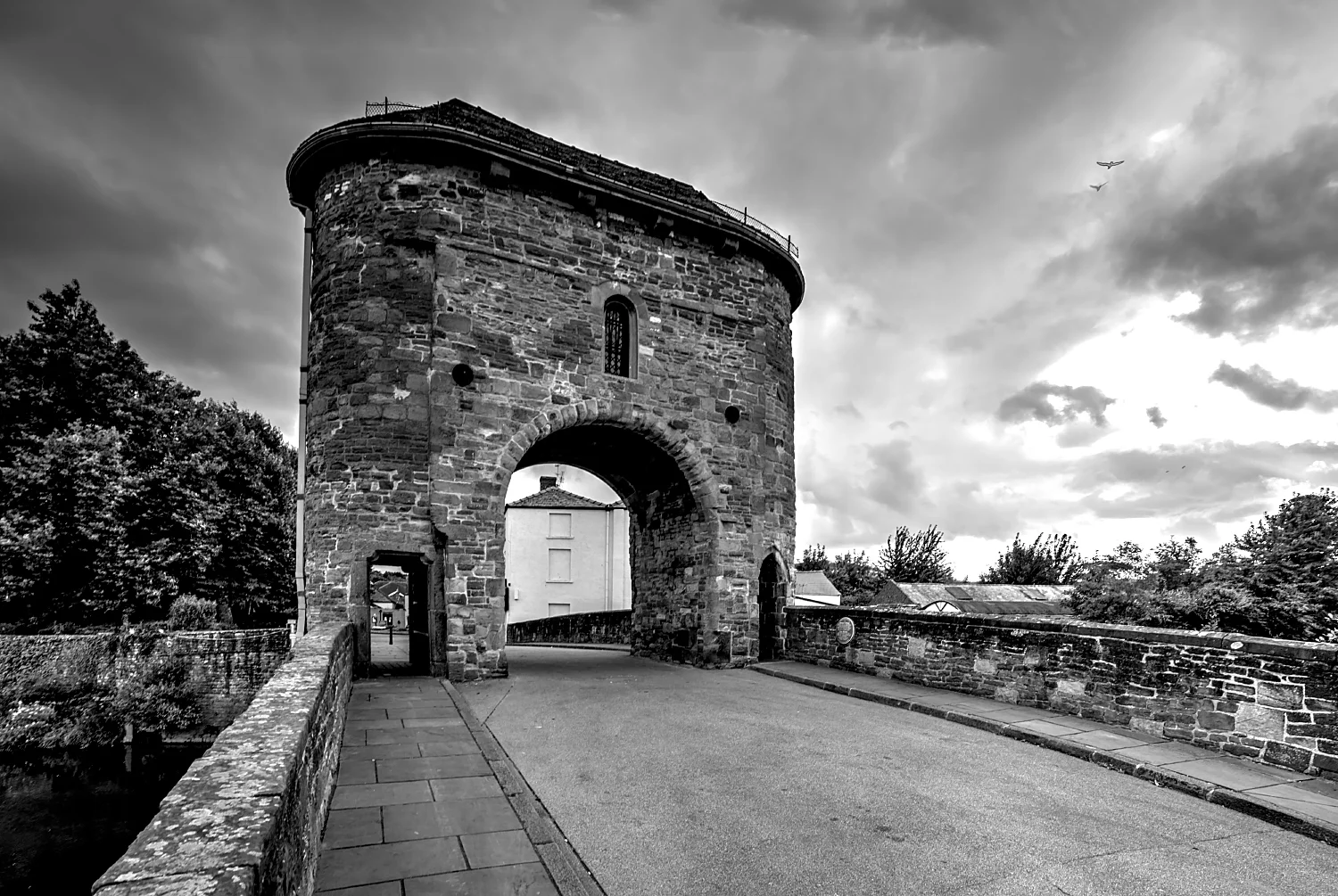 Monmouth bridge in Wales