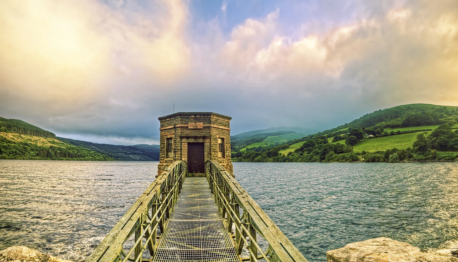 Talybont on usk reservoir on the Brecon Beacons