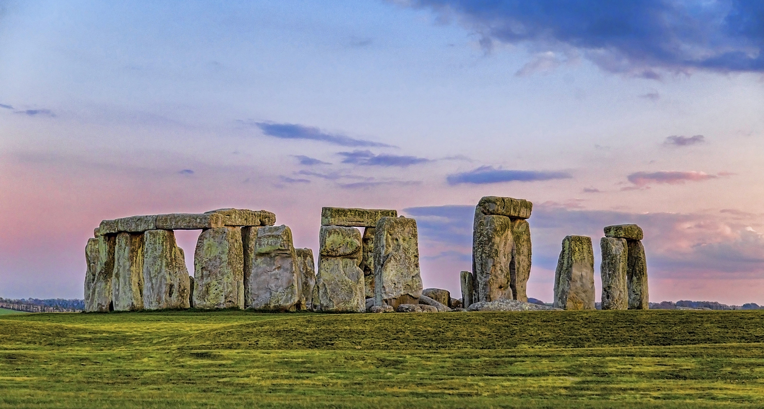 Stonehenge during a sunset