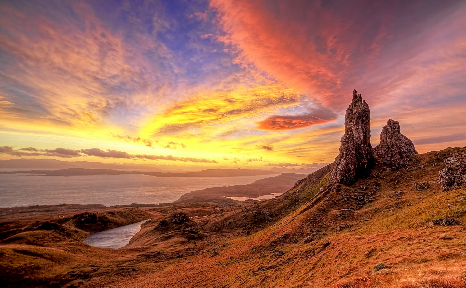 Eye of the storm above Storr