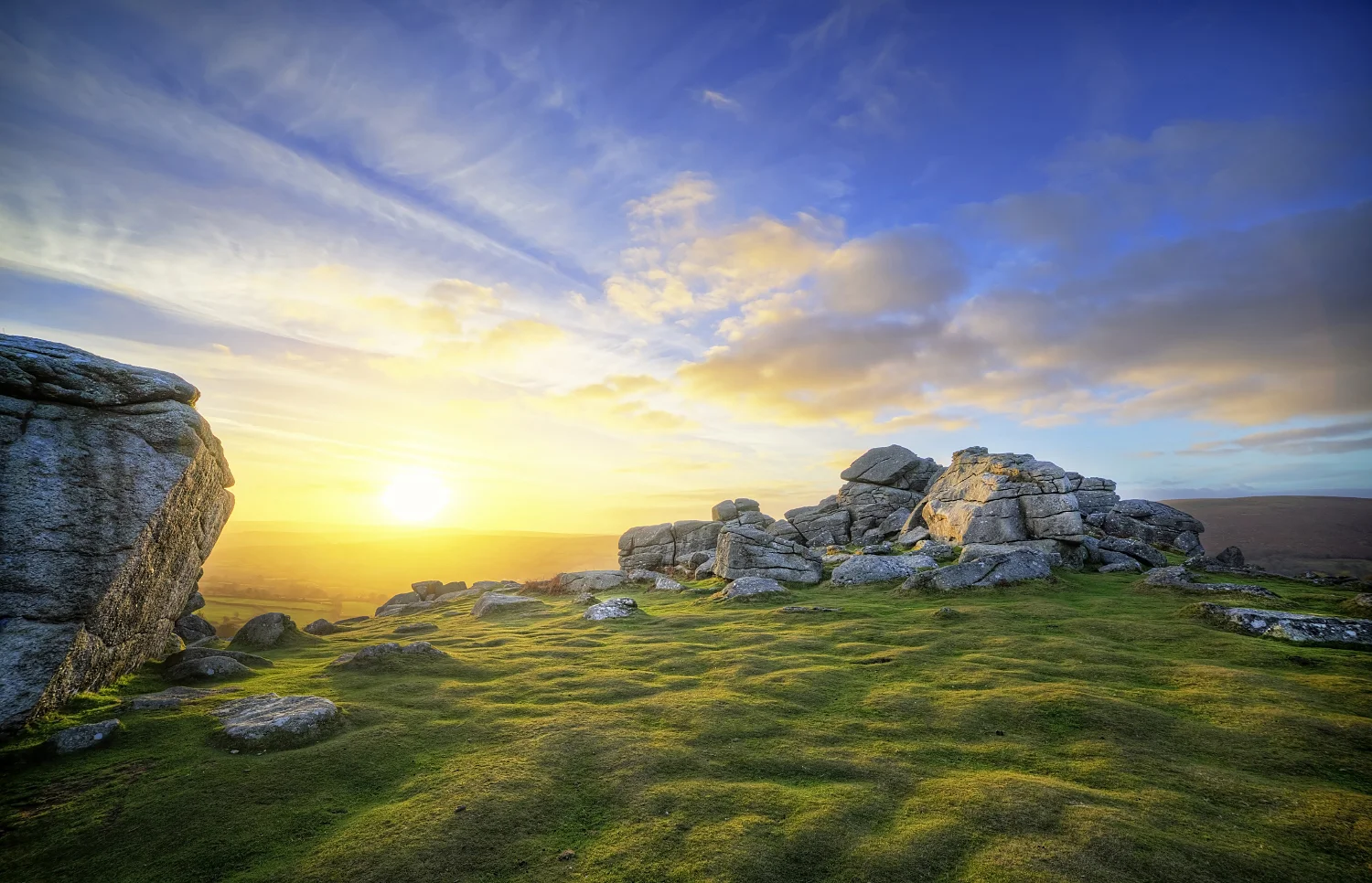 Bonehill rocks by Widecombe in Devon