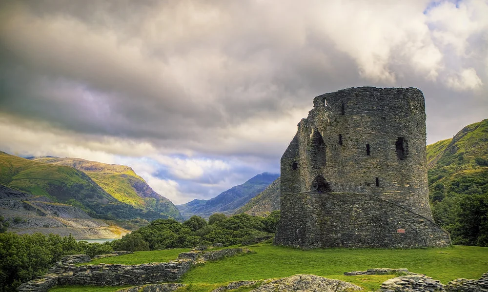 Dolbadarn castle in Snowdonia Wales