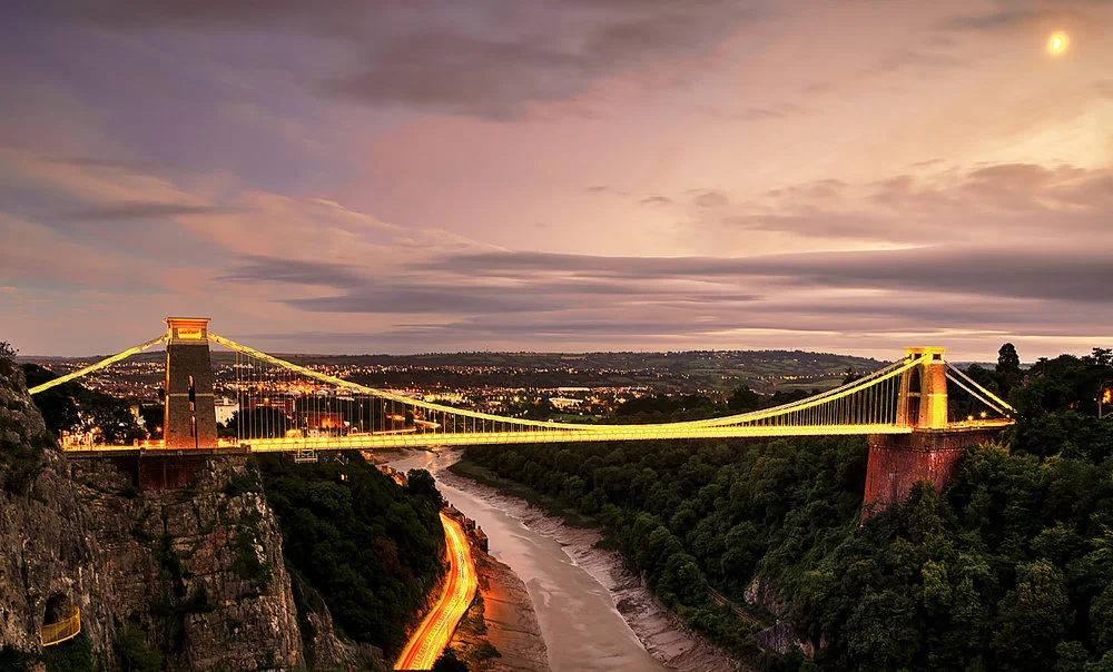 The Clifton suspension bridge in Bristol