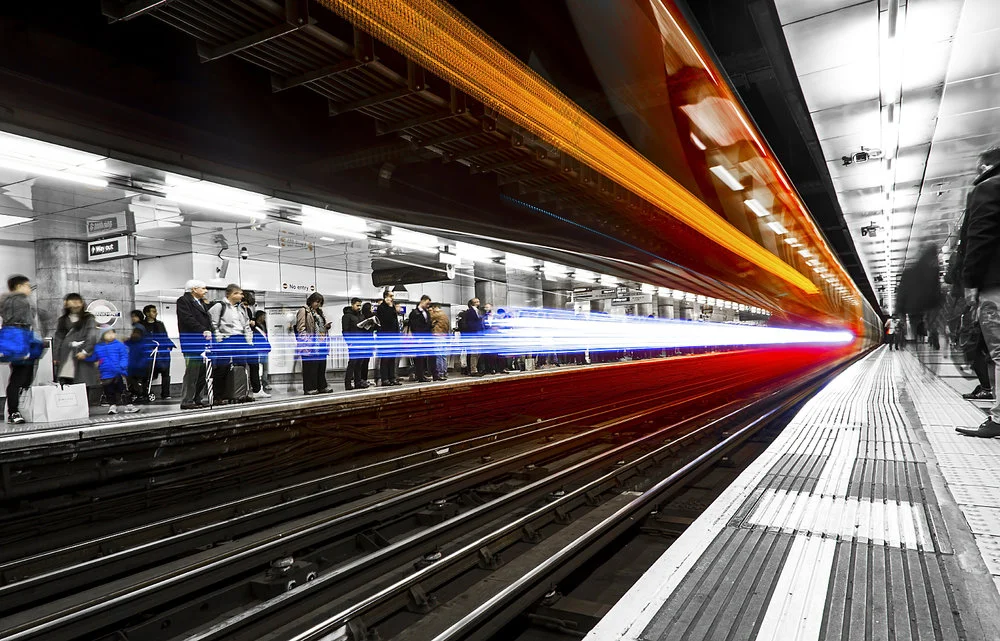 Daily commute on the London underground