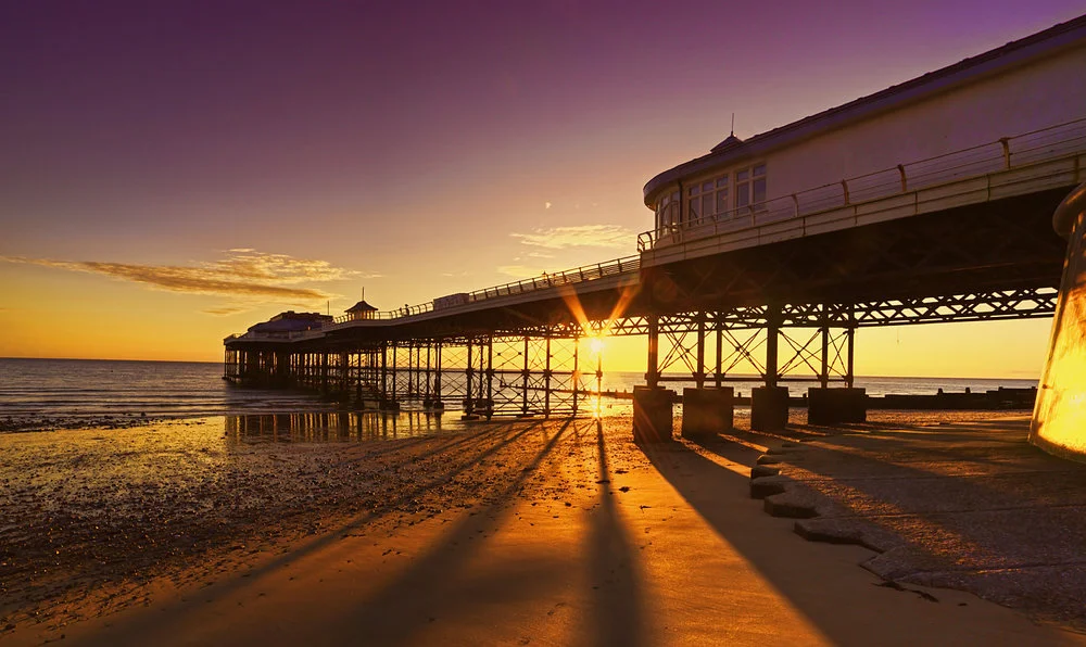 Comer pier in Norfolk during sunrise