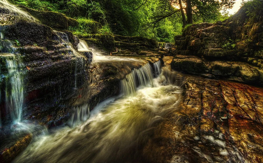 The four falls walk on the Brecon Beacons in Wales
