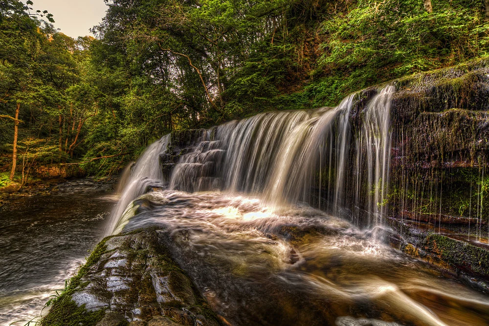 The four falls walk on the Brecon Beacons in Wales