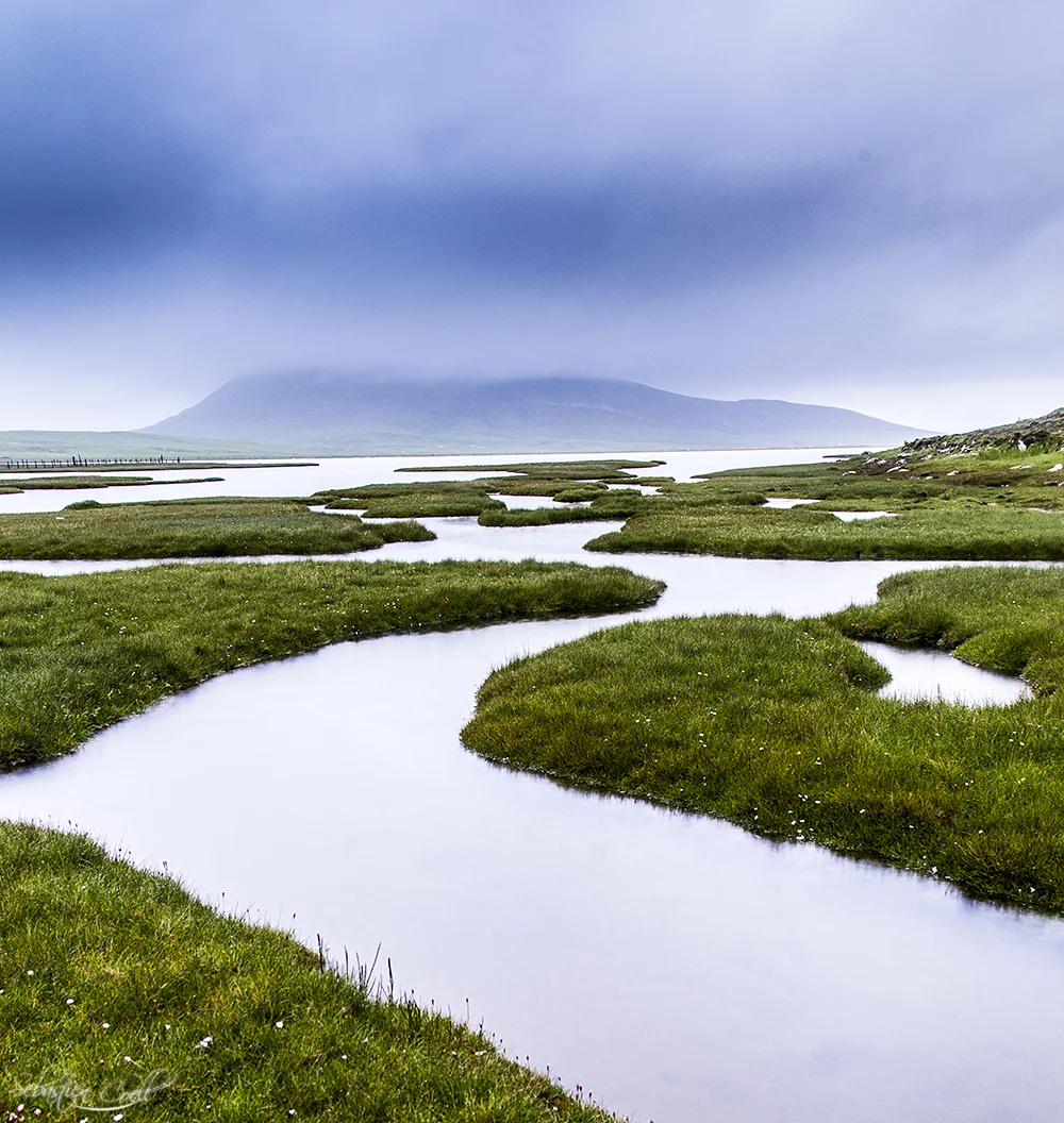 Rodel marsh's on the Isle of Harris in Scotland