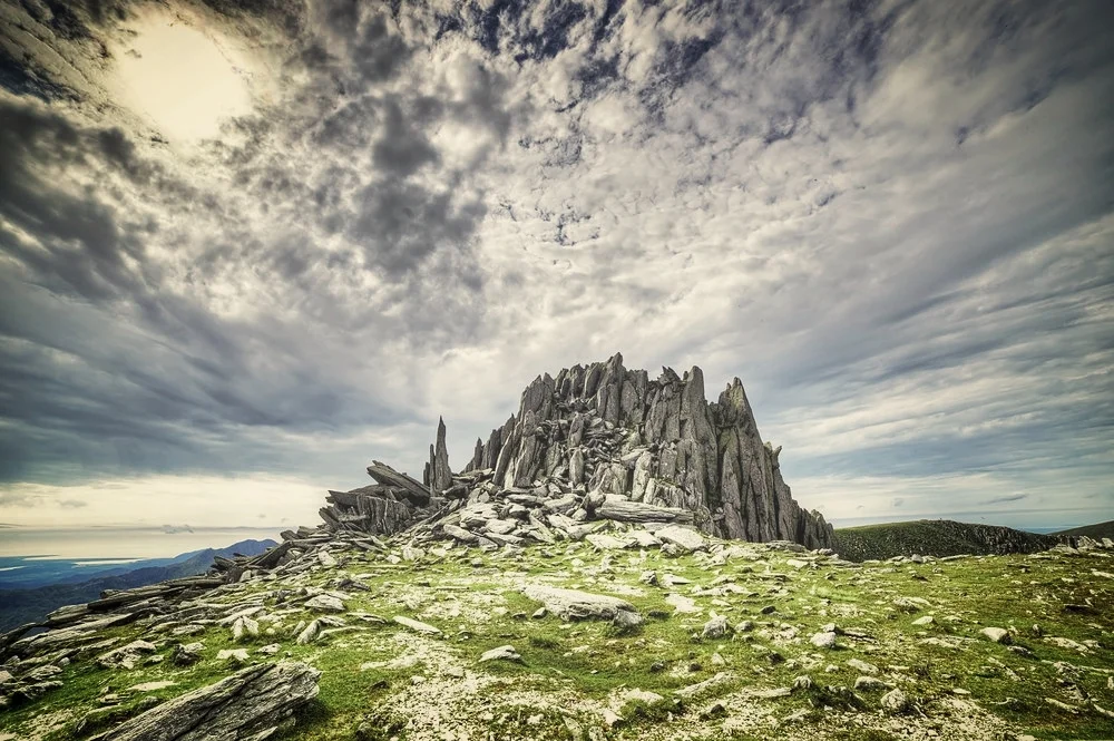 The glyder fawl on the Snowdonia nation park
