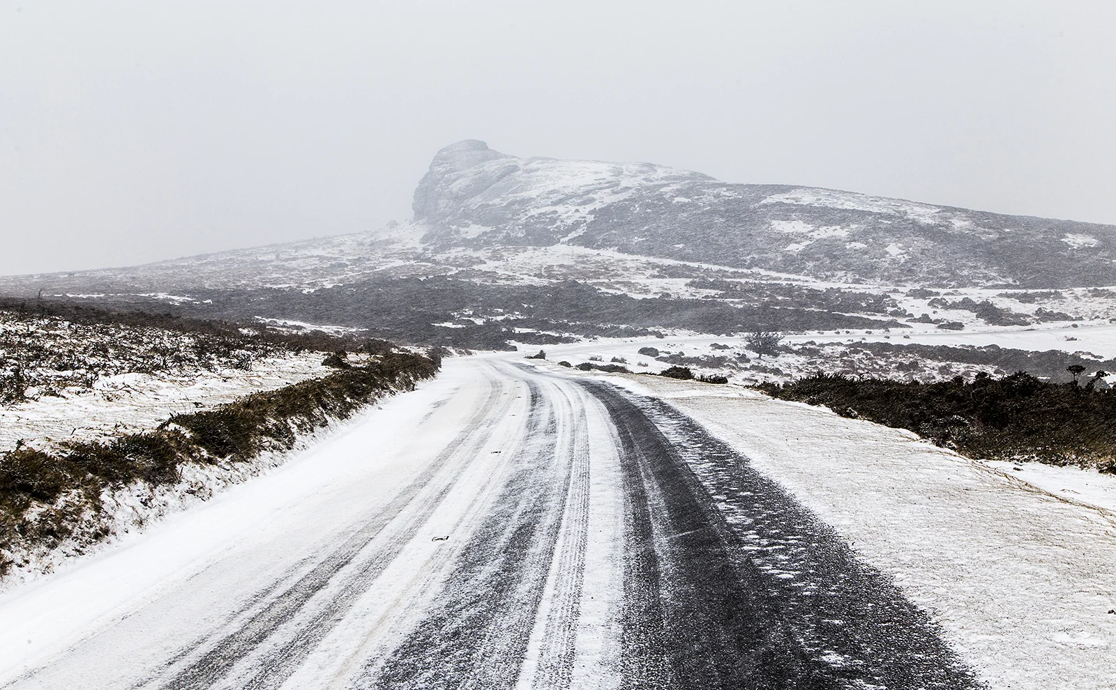 Haytor with a dusting of snow