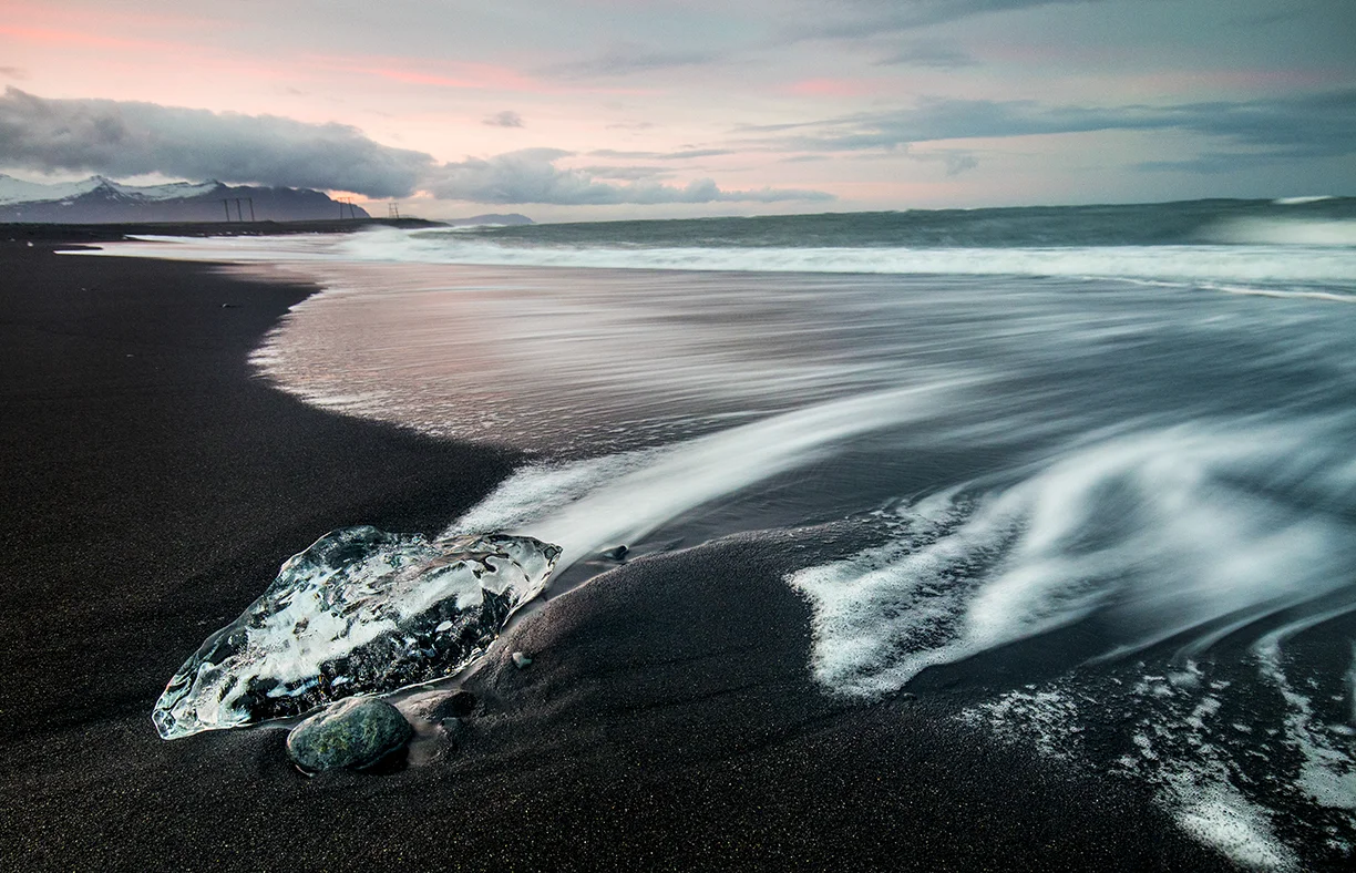 Sunset at Diamond Beach