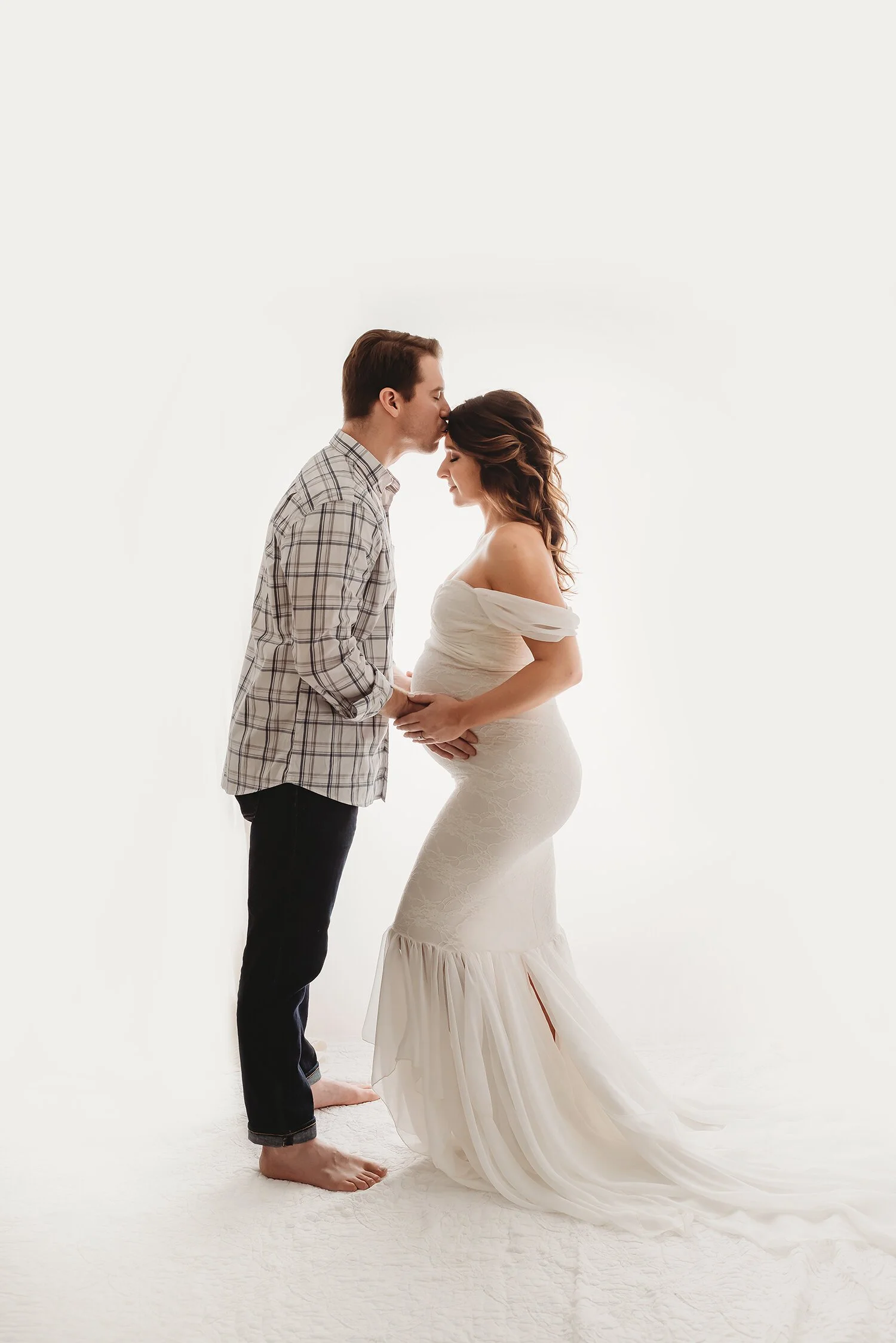 Fitted Ivory Lace Dress