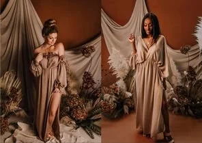 Tan Silky Dress (Copy)