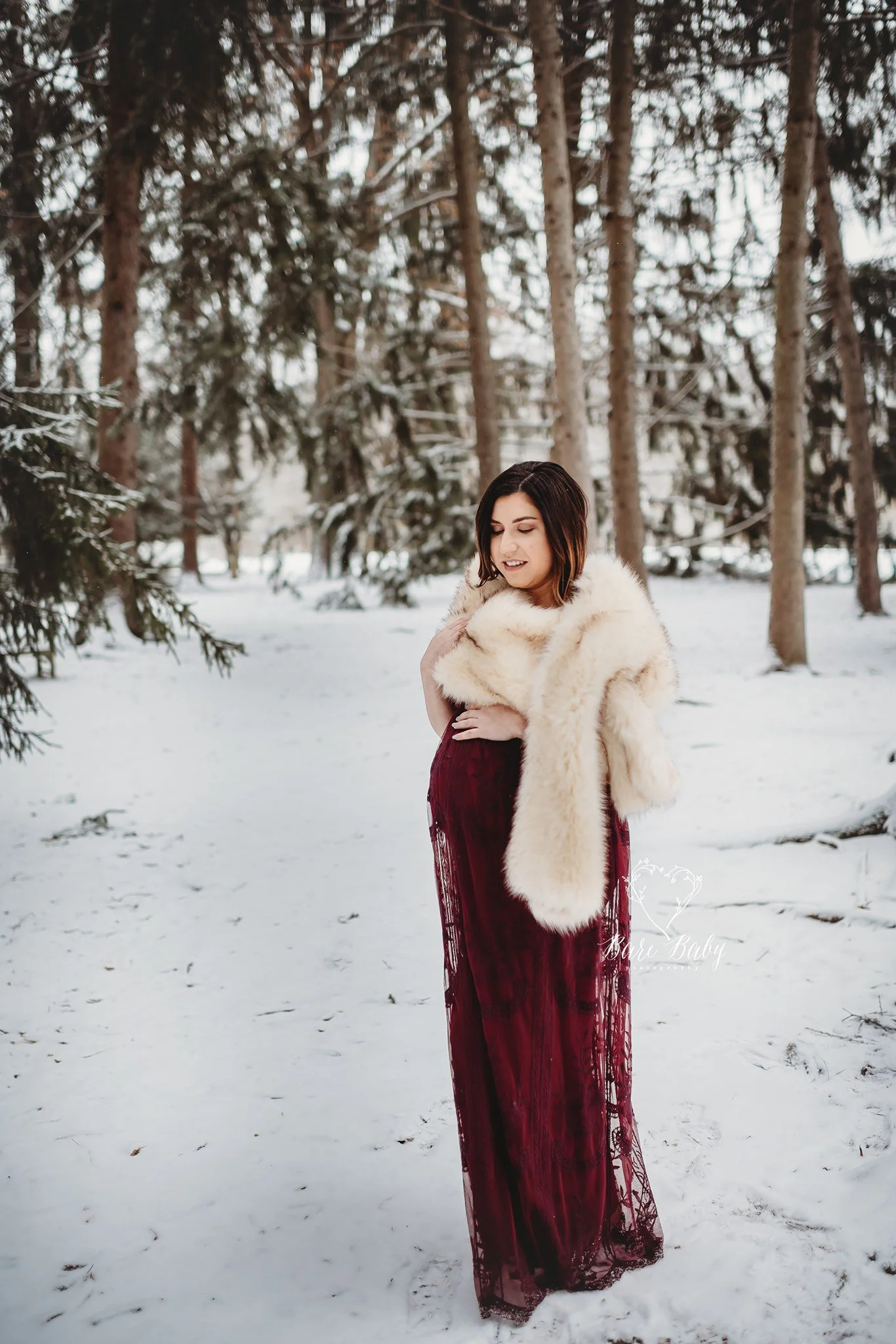 Maroon Wine Floral Dress (Copy)