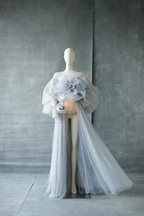 Blue Dress with and without flower  (Copy)