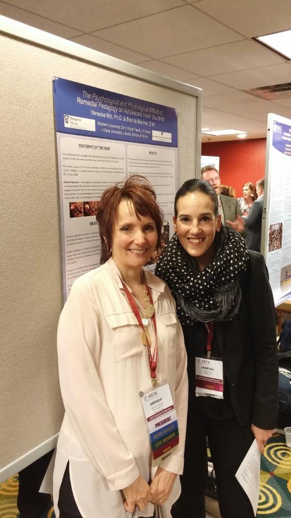  American String Teachers Association National Conference, Atlanta, Georgia; March 7-10, 2018; Research Poster Presentation with Dr. Brenda Brenner 