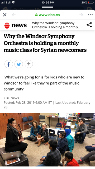  Windsor Symphony Orchestra - String Demonstration at the Multicultural Centre of Windsor, ON 
