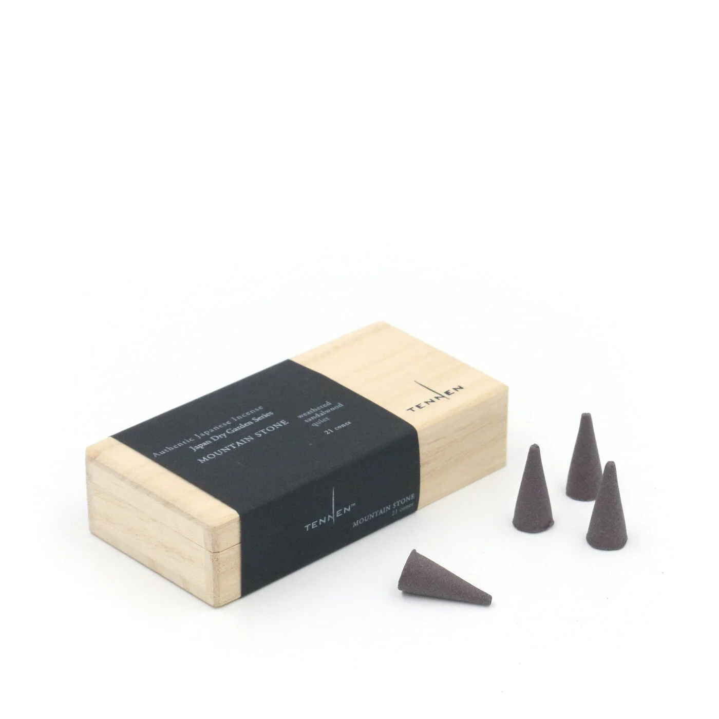 MOUNTAIN STONEweathered, sandalwood, quietcone box of 21