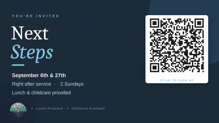 Next Steps Class flyer