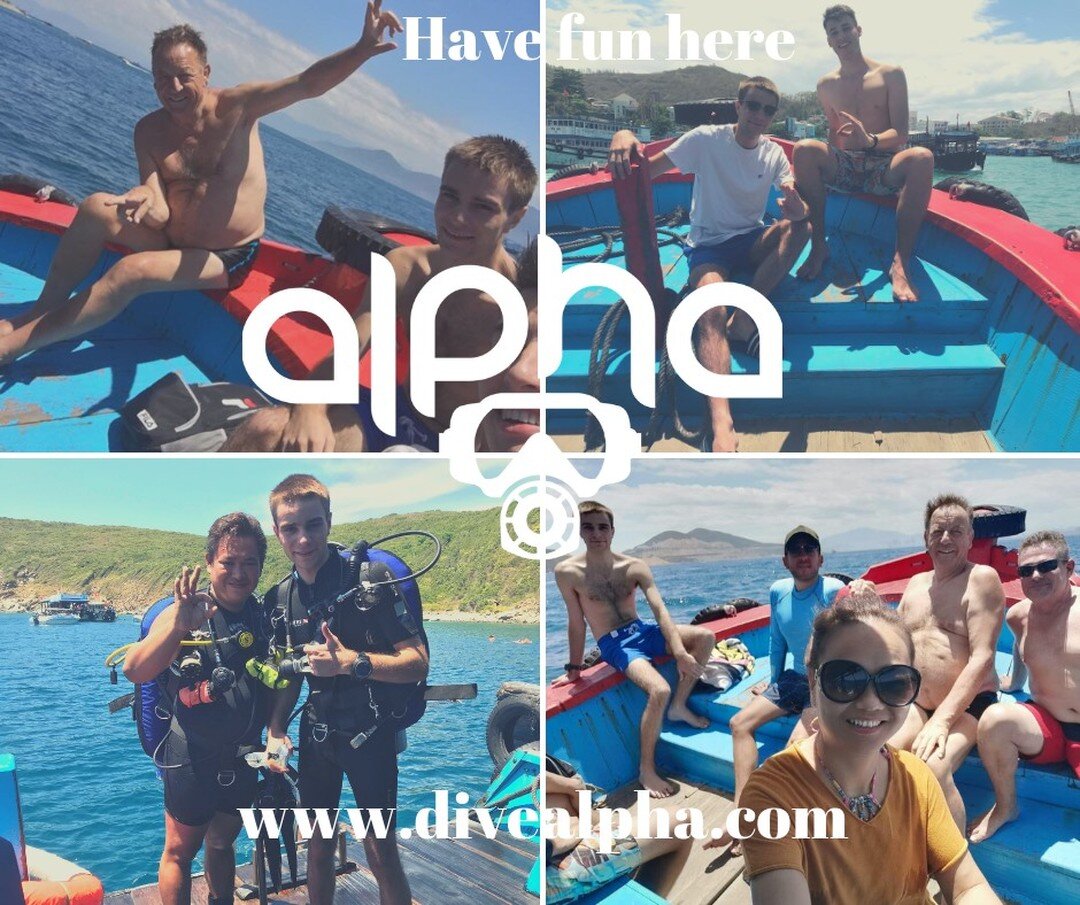 We have daily dive trips great for the whole family Come Join us at Dive alpha vietnam #divealphavietnam #fun #courses #interships #instructorcourses #nhatrang #vietnam #divealphabar www.divealpha.com