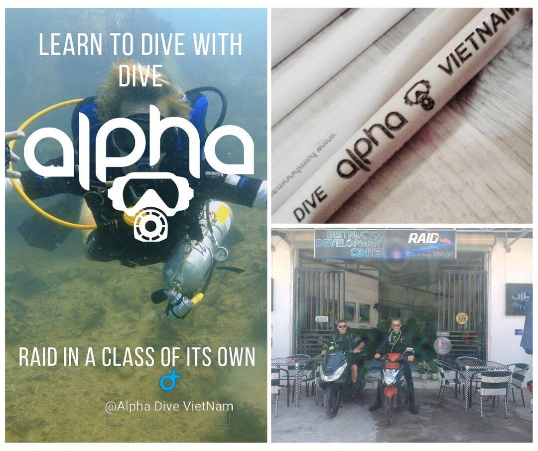 Raid in a class of its own learn to  Dive with Dive alpha Vietnam Care for the environment use bamboo straws #divealphavietnam #raid #vietnam #BambooMamboo #learnewskills #courses #instructortraining #divemaster #internship
