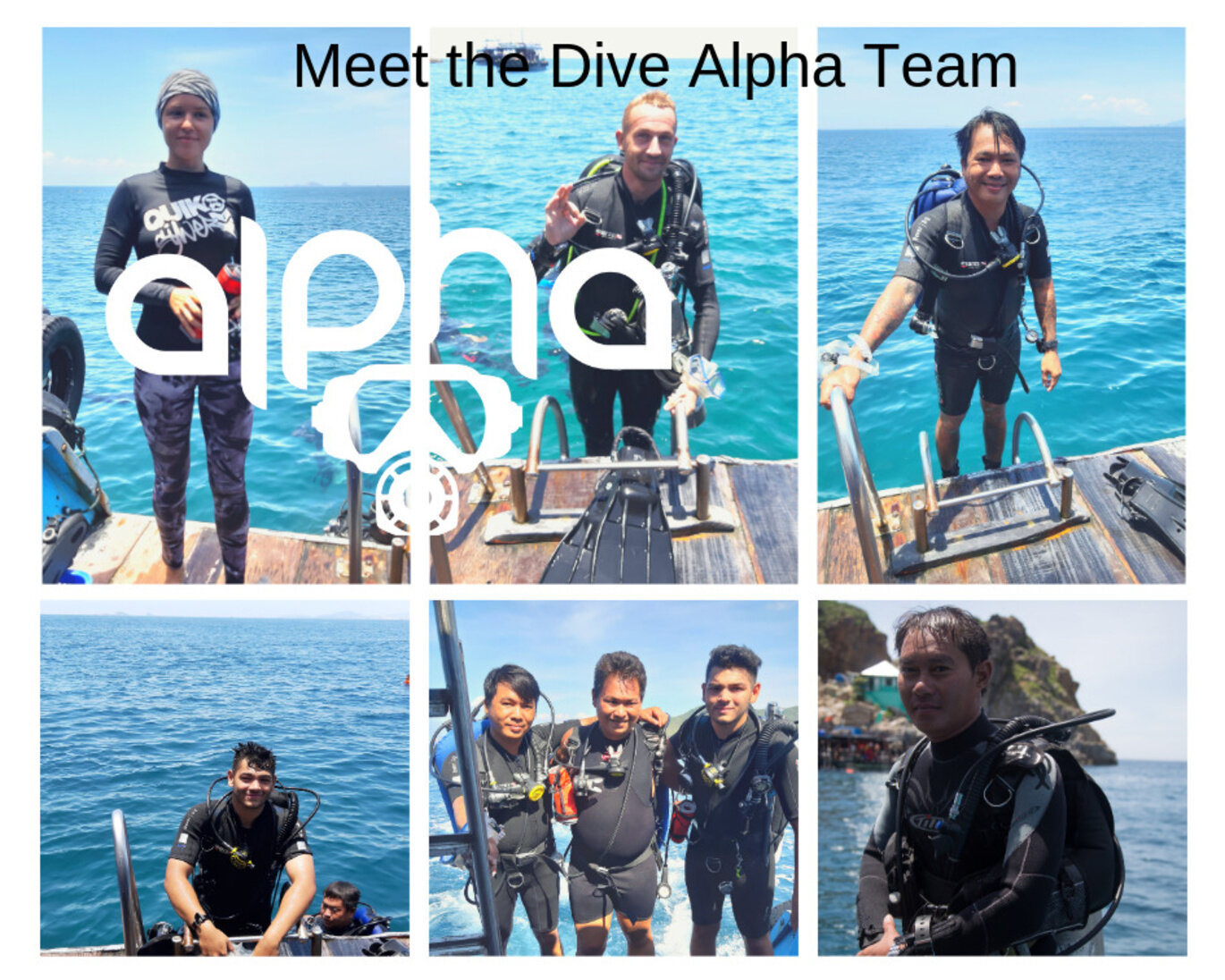 Meet the Dive Alpha Team #Nhatrang #vietnam #scubadiving #learnewskills #divealphavietnam #divemasters #instructors
