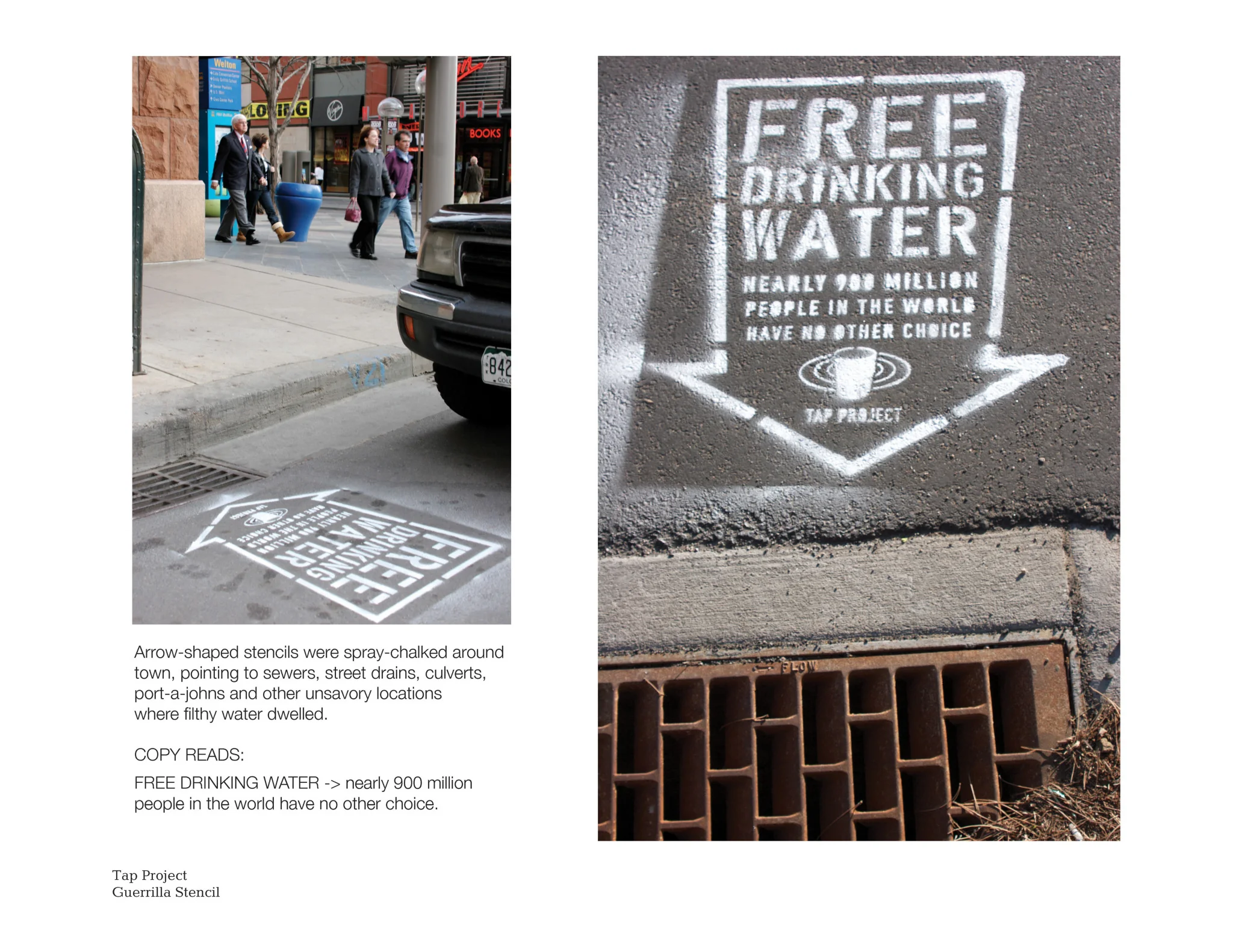  guerrilla spray-chalk stencil. 
