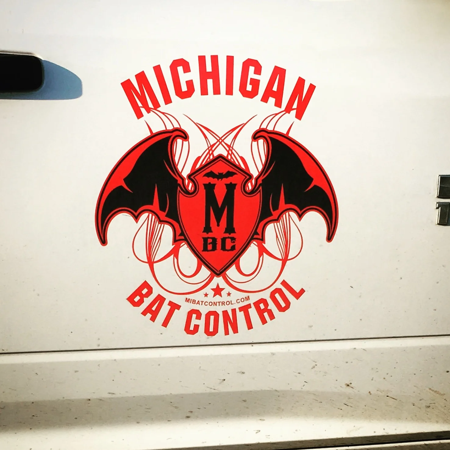  With a name like Michigan Bat Control, you better have a sweet logo. 