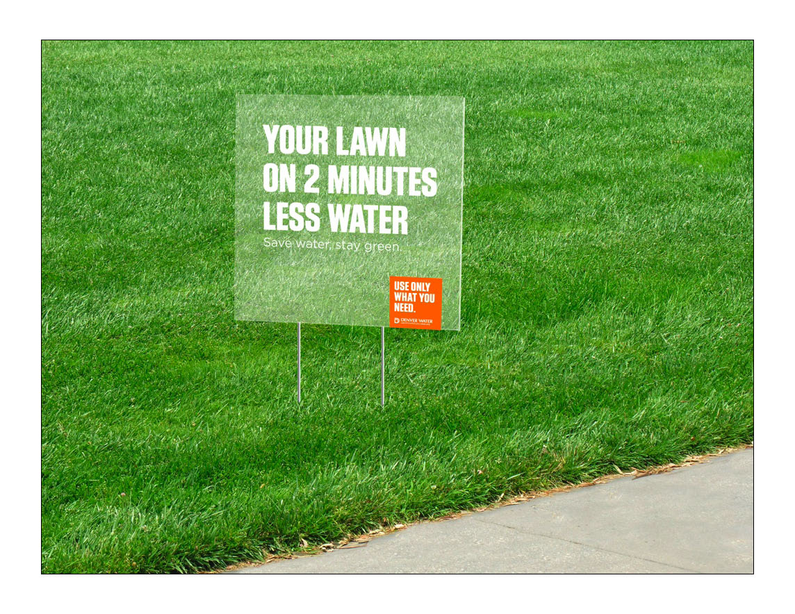  guerrilla transparent yard signs. 