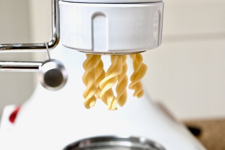 Recipes: Lucas Test Drives Our New KitchenAid Pasta Extruder