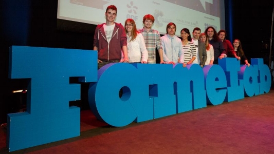 Above: The 2015 UK FameLab finalists onstage at the Bloomsbury Theatre, London. Below: a recording of my performance at the 2015 UK FameLab final. I'm on around 10 seconds in from the start of the video.