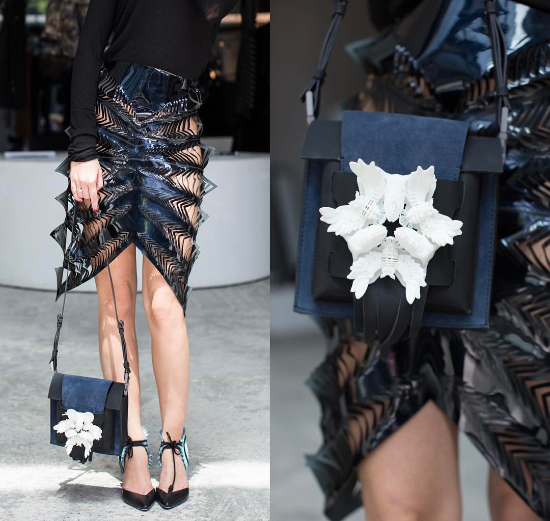3D Printing vs leather Exocet bag at the Cartel.JPG