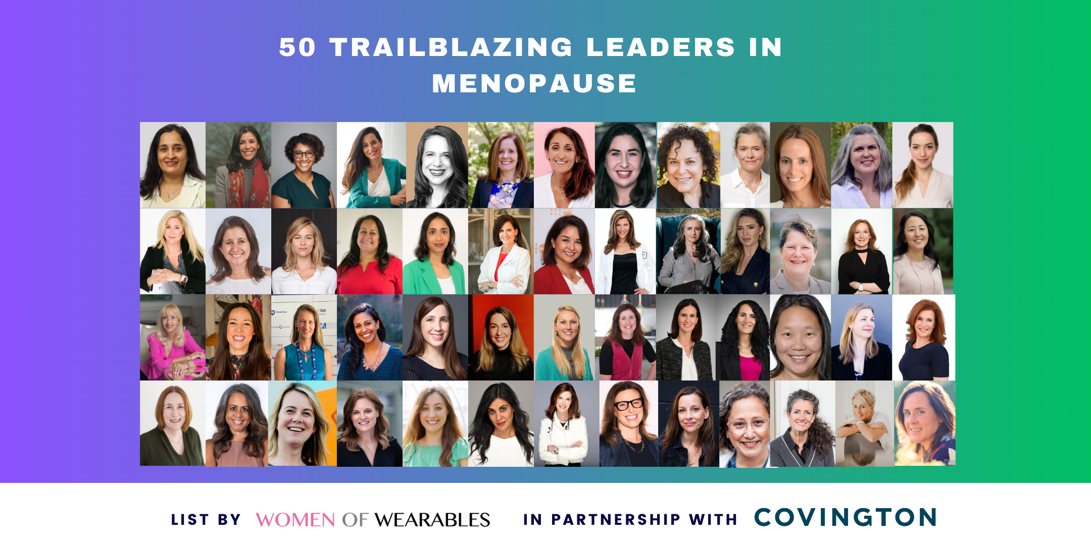 50 Trailblazing Leaders in Menopause