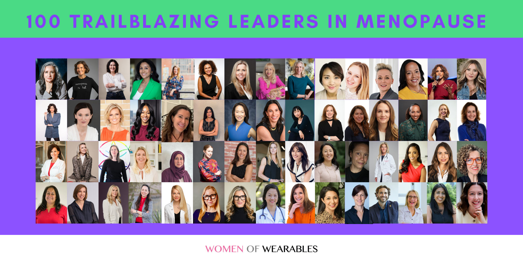 100 Trailblazing Leaders in Menopause