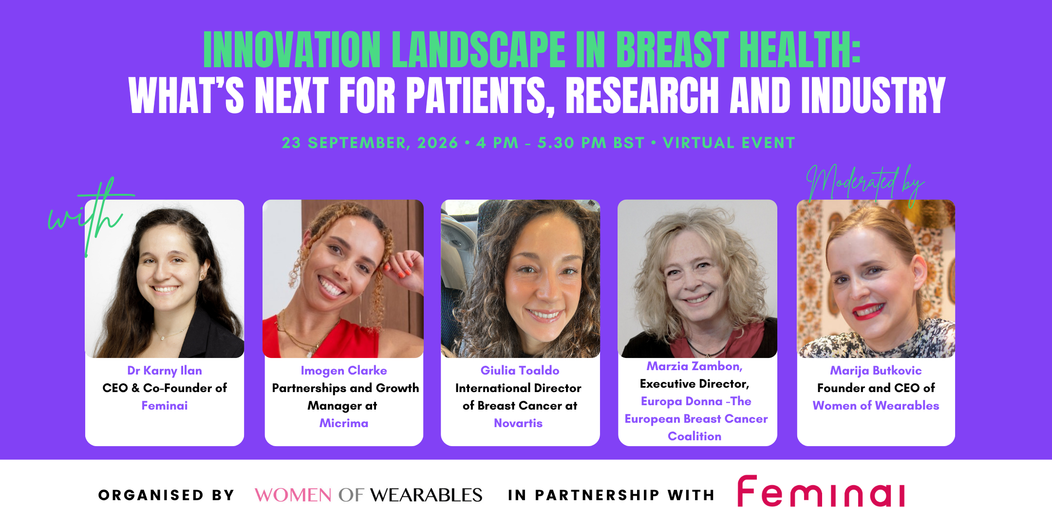 Innovation Landscape in Breast Health: What's Next for Patients, Research and Industry