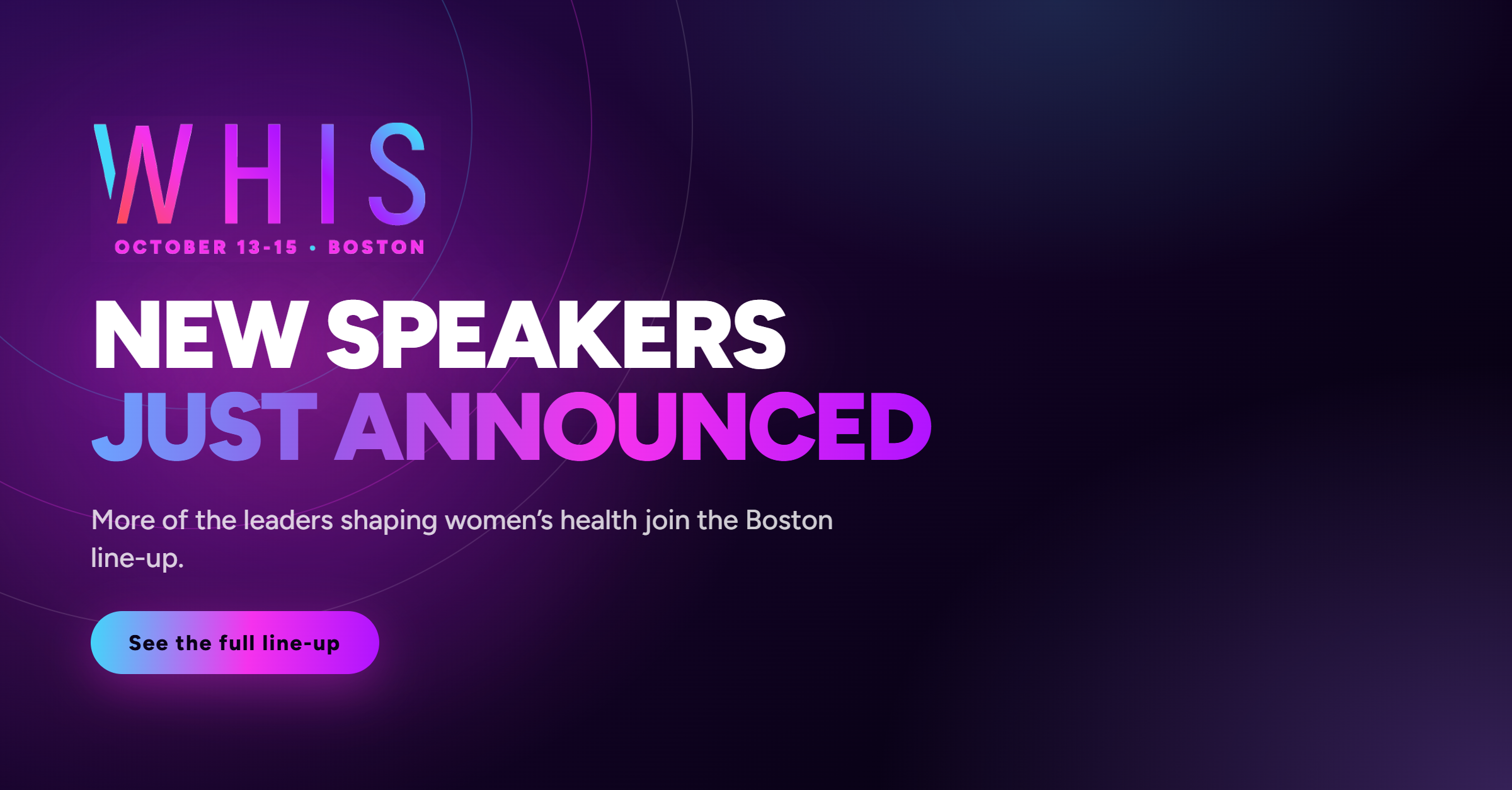 WHIS 2026 Adds 18 New Speakers to October Summit Agenda