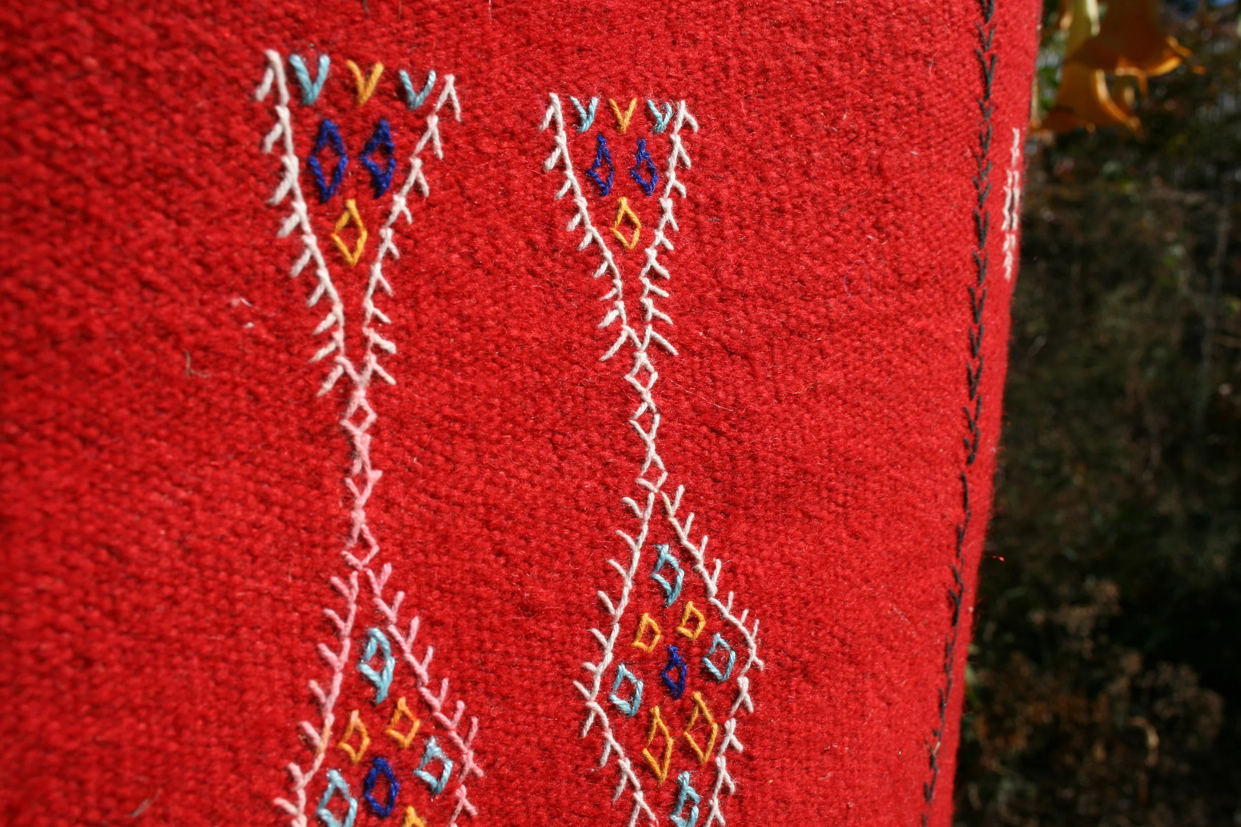 Berber Akhnif Wool Rug RED