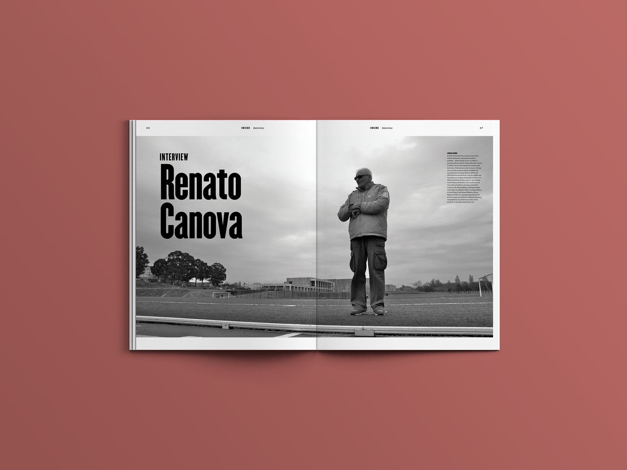 Renato Canova é um treinador italiano que soma 42 medalhas em Campeonatos do Mundo e 4 medalhas olímpicas. Tem ainda 9 recordes do mundo obtidos por atletas treinados por si e deixou uma entrevista notável na edição nº3.