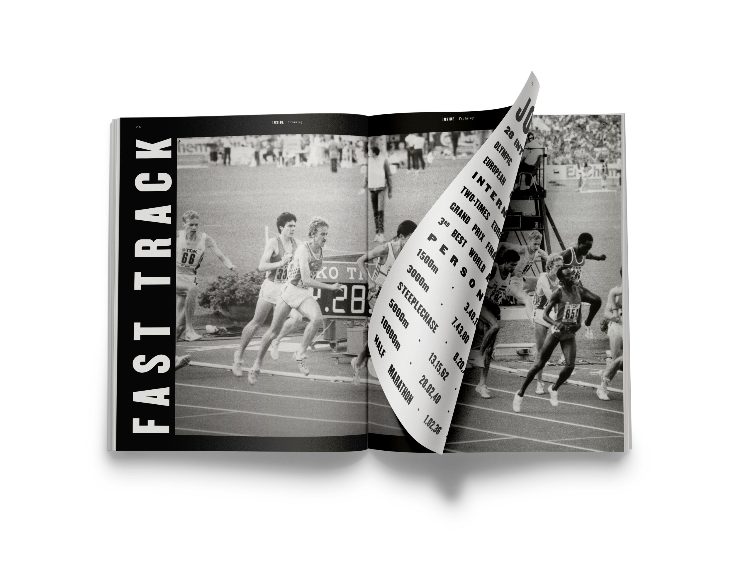 FAST TRACK TRAININGS é uma análise cuidadosa de 16 anos de treino, no que diz respeito aos treinos específicos de corrida do atleta José Regalo. Está publicada na edição nº 1. Todas as edições abordam aspetos práticos do treino.