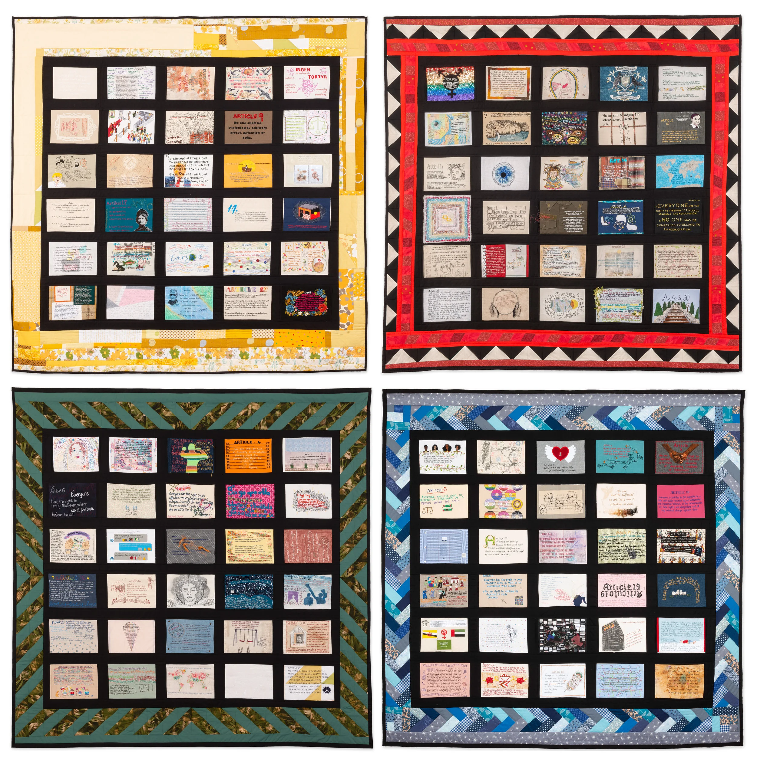 Four quilts courtesy of Tal Fitzpatrick