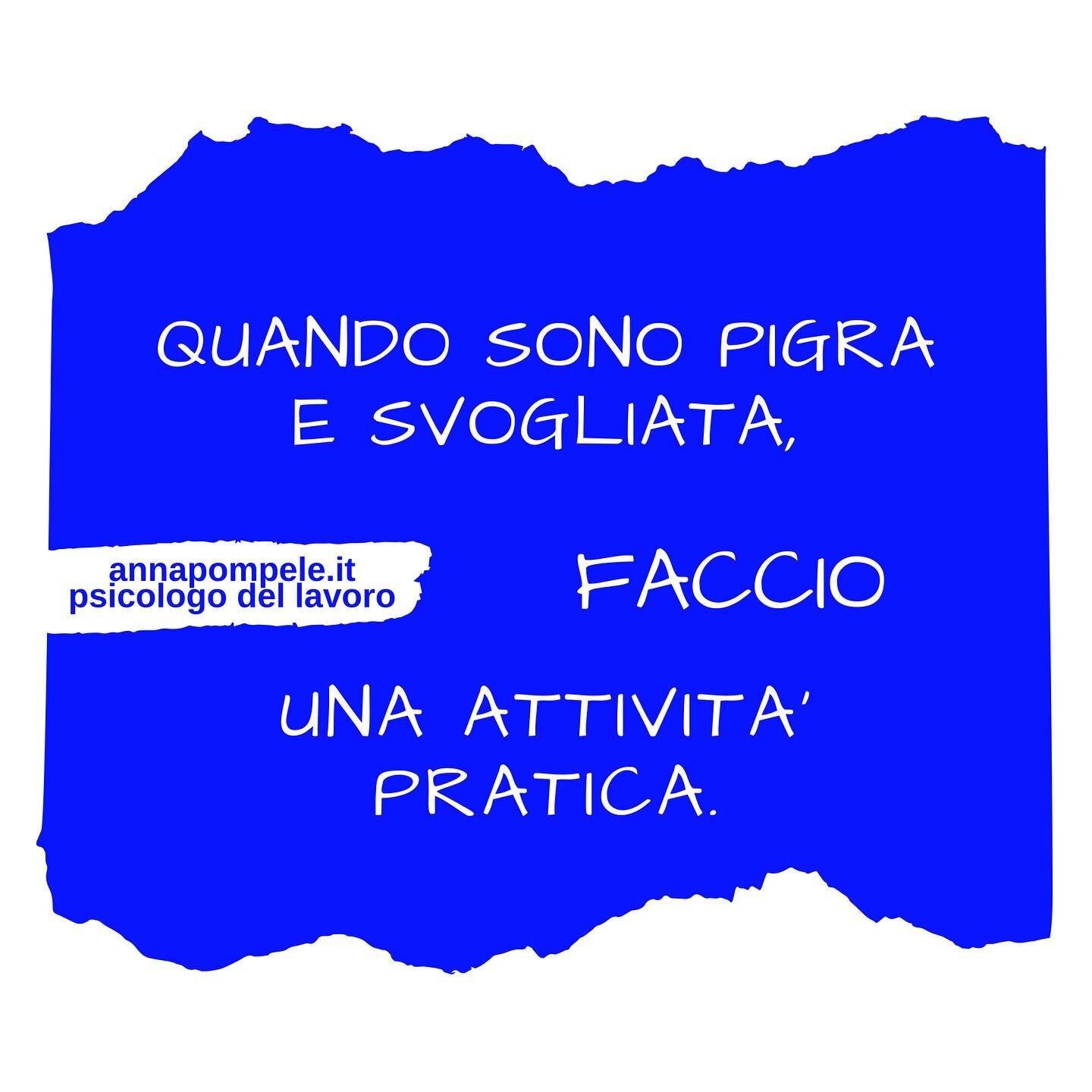 Se hai una montagna di cose da fare e nessuna voglia di cominciare..
.
Scegli ci&ograve; che ti sembra pi&ugrave; pratico e che ti dia un risultato concreto.
.
Muovi un po&rsquo; i muscoli.
Buon lunedì!!
.
www.annapompele.it
.
#benessereprofessional