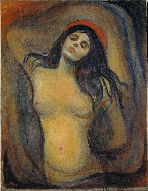 Edvard Munch: Madonna, 1894–95, olej na plátně, 90,5 x 70,5 cm. Zdroj: Norské národní muzeum